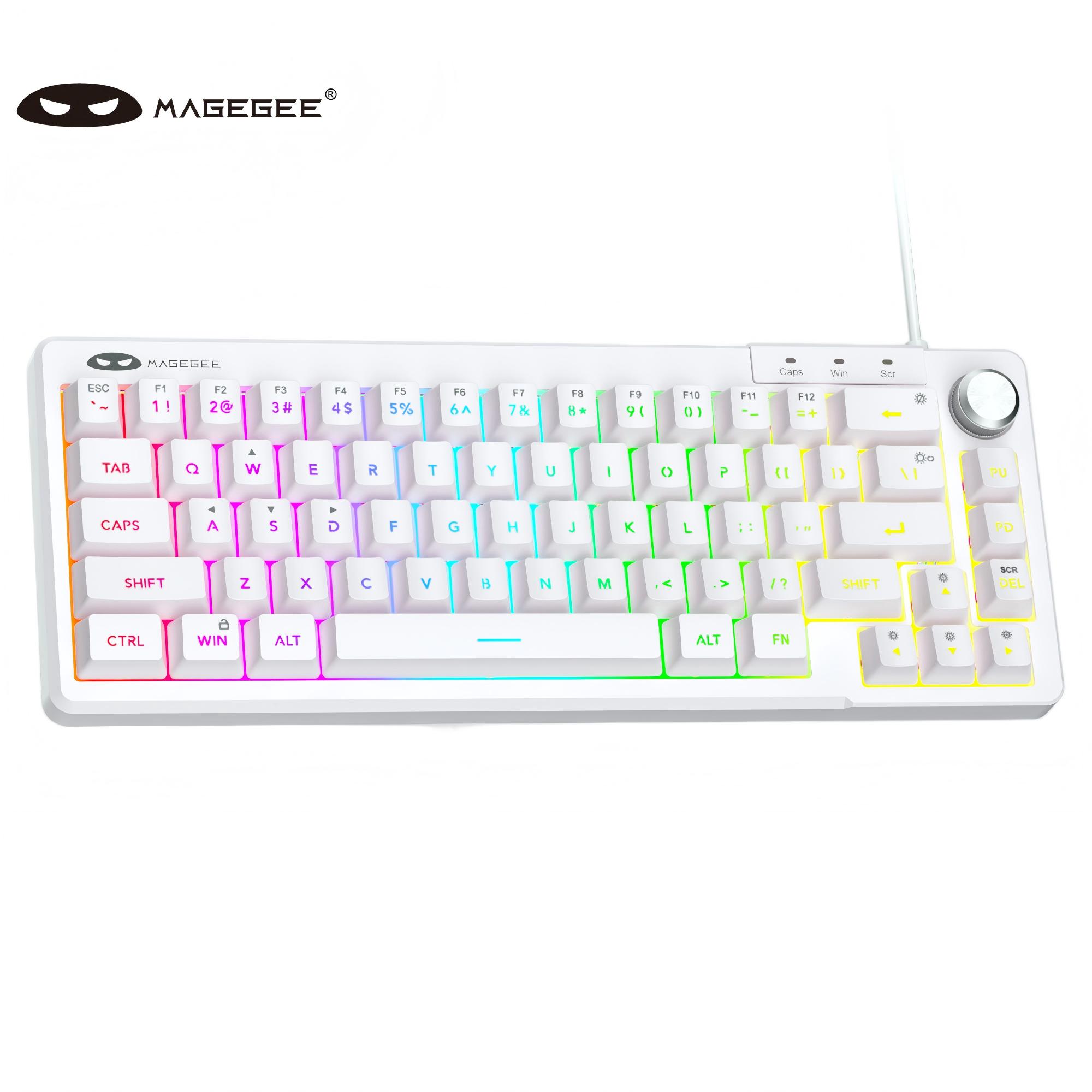 Pc Gaming Pink - MageGee TS68 Mini 60% Membrane Keyboard,