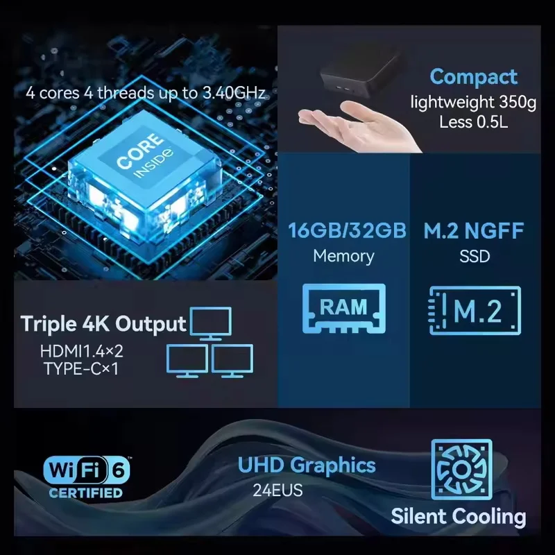 NEW Mini PC Windows 11 Intel N - Pc Gaming Intel review and price